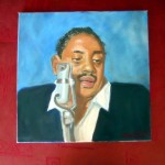 Big Joe Turner, oil on canvas, 40cm x 40cm